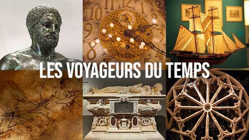 Artwork from Les Voyageurs du Temps at the Musée d'Aquitaine in Bordeaux