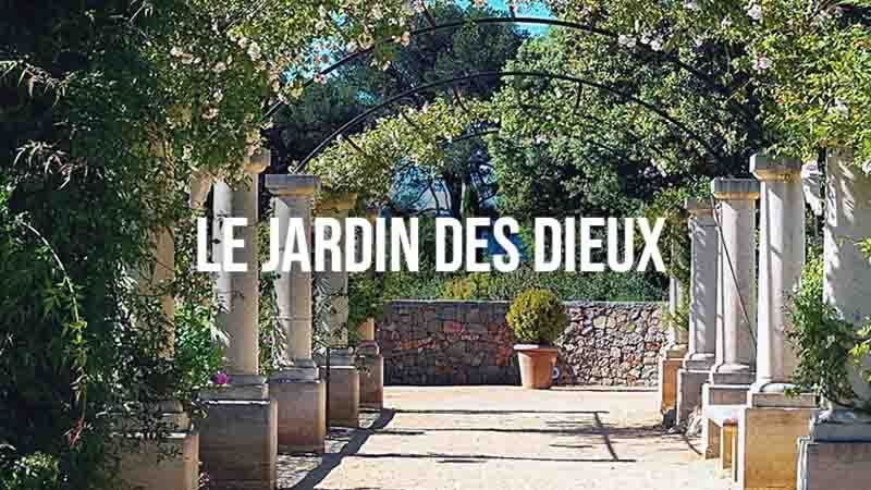 Le Jardin des Dieux, the trail at the Jardin Antique Méditerranéen